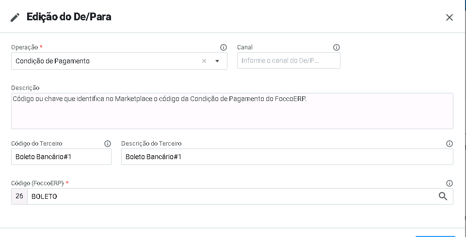 2 - Forma correta do DE e PARA das Condições de Pagamento.png